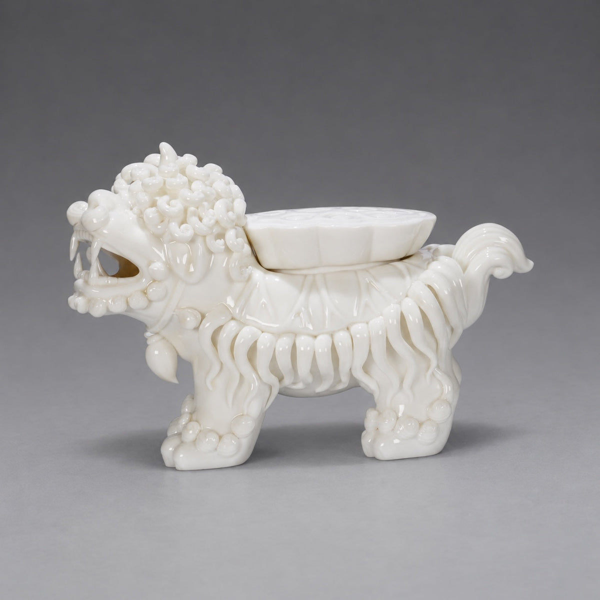 Jin Mao Hou Censer · 金毛犼香爐 — product photo on grey | 見素 XIANSU