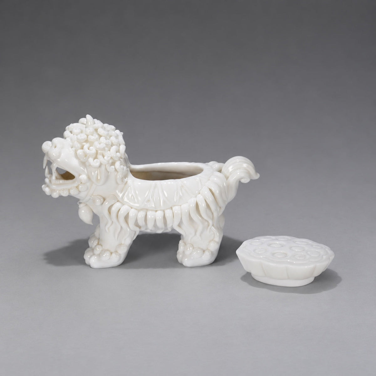 Jin Mao Hou Censer · 金毛犼香爐 — product photo on grey | 見素 XIANSU