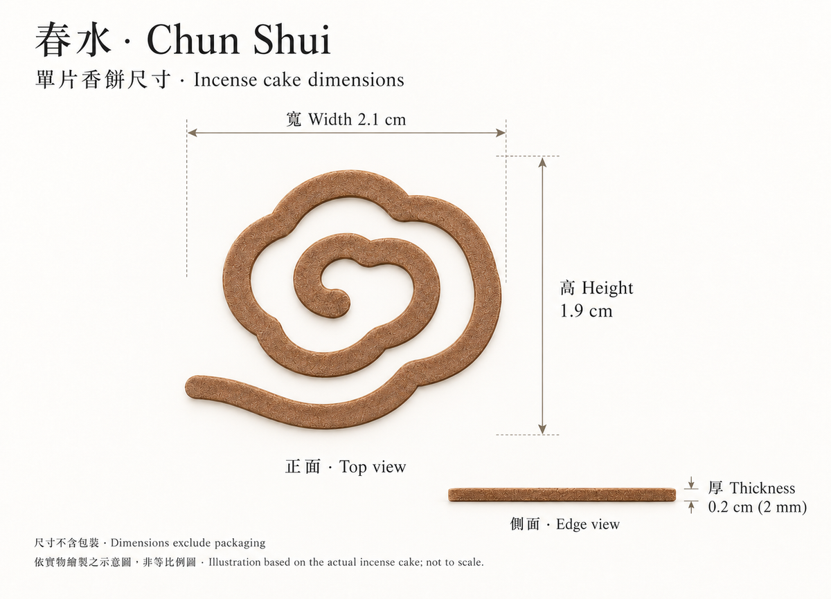 Chun Shui — Pocket Incense · 春水·口袋香餅