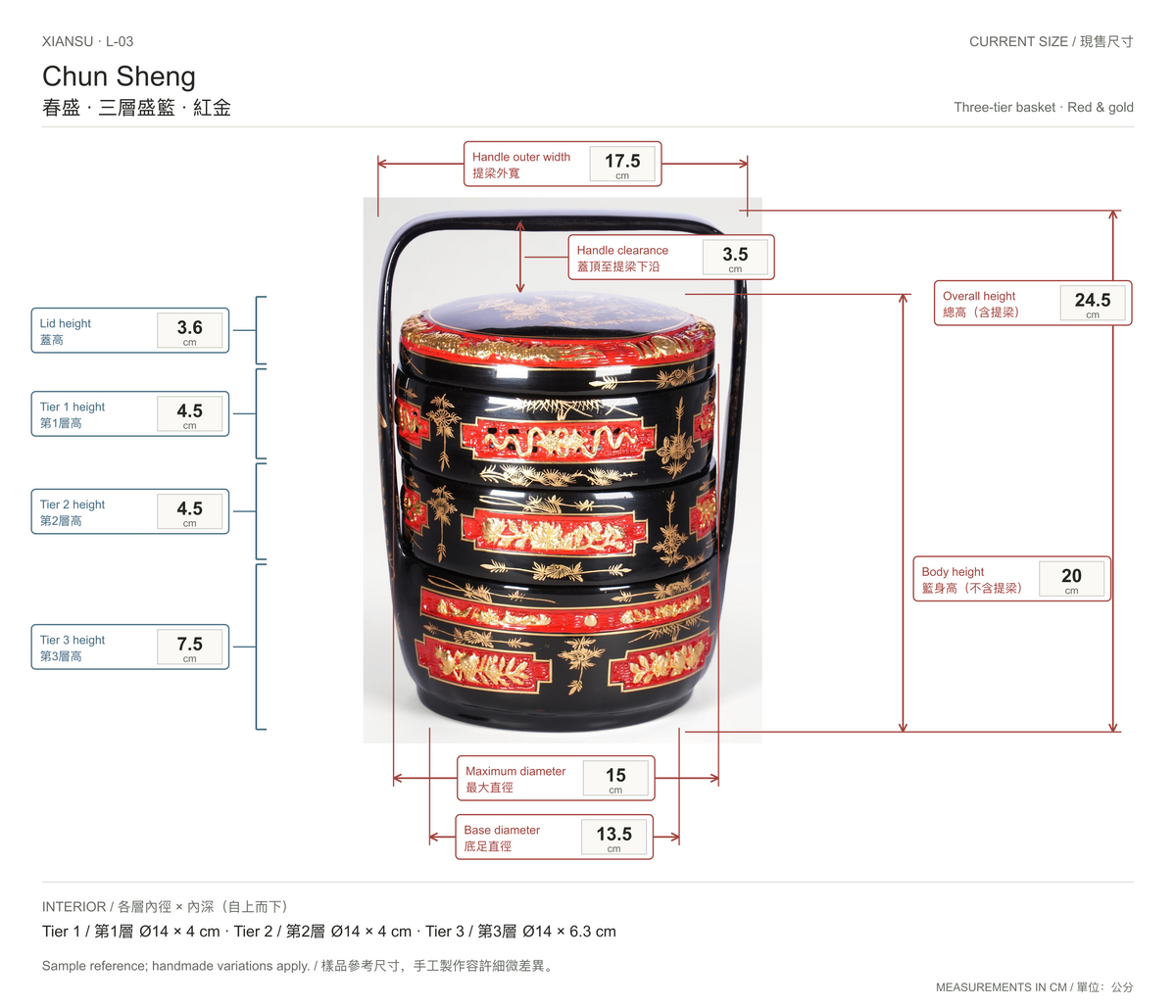 Chun Sheng · Yongchun Lacquer Basket · 春盛·永春漆籃